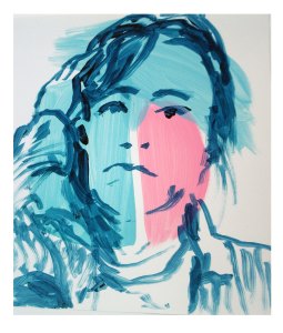 self portrait blue & pink